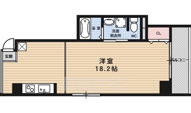 京都市中京区壺屋町のマンションの間取り