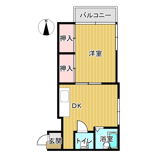 福山市南町のマンションの間取り