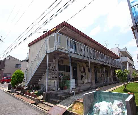 八幡市男山金振のマンションの建物外観