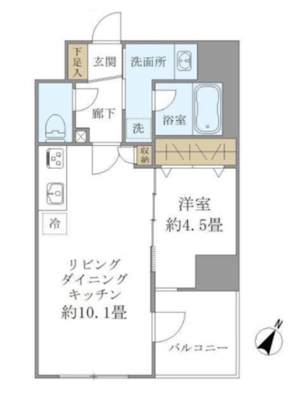 パインステージ白金高輪の間取り