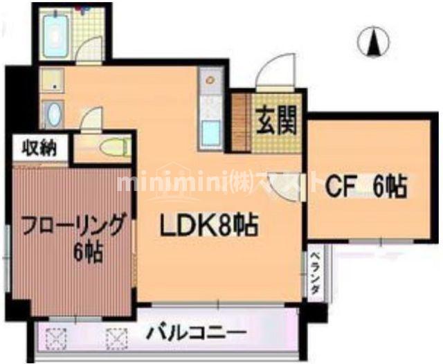 グレースカーサＭの間取り