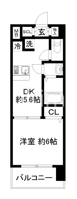 エステムコート京都西大路の間取り