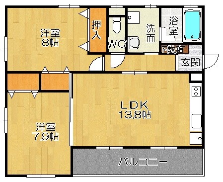 マルチ白河の間取り