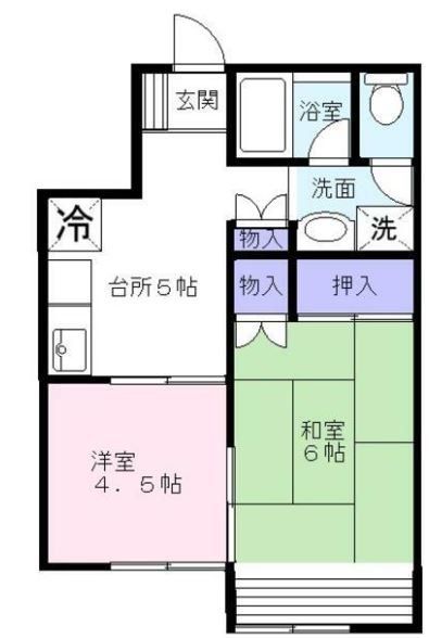 さいたま市浦和区元町のアパートの間取り