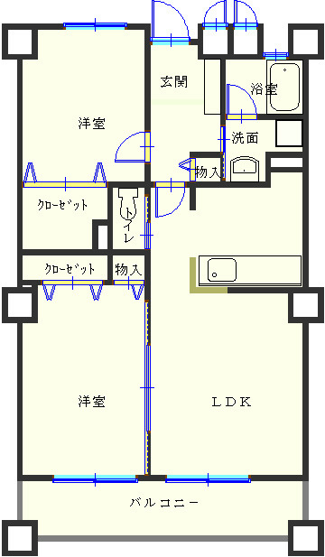 ラフィーネ掛川ｃIIIの間取り