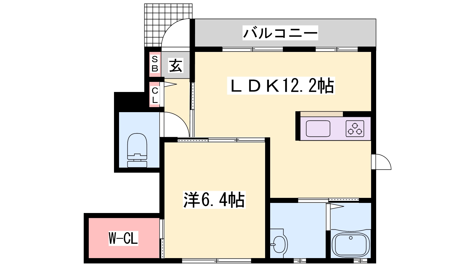 西脇市和田町のアパートの間取り