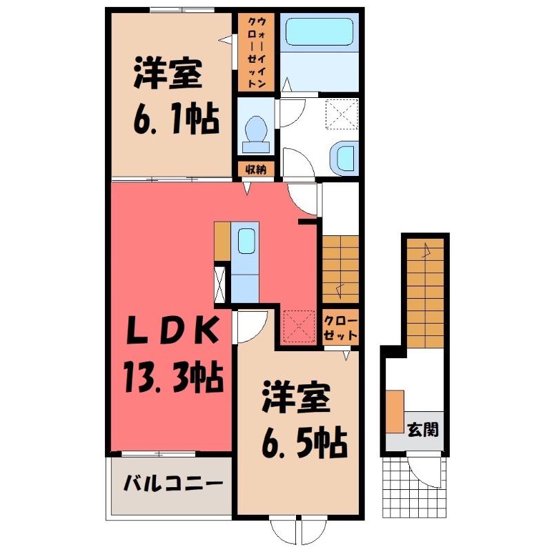 ブリス石原 2の間取り