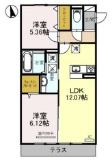 ラヴィベル栗東の間取り