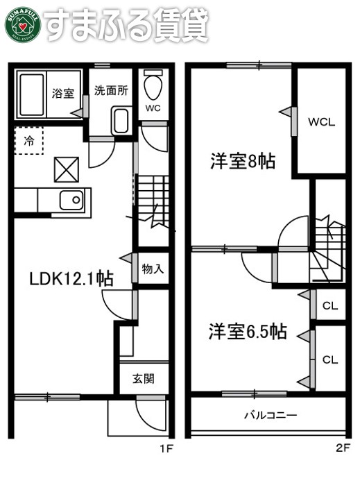 メゾネットLuceの間取り