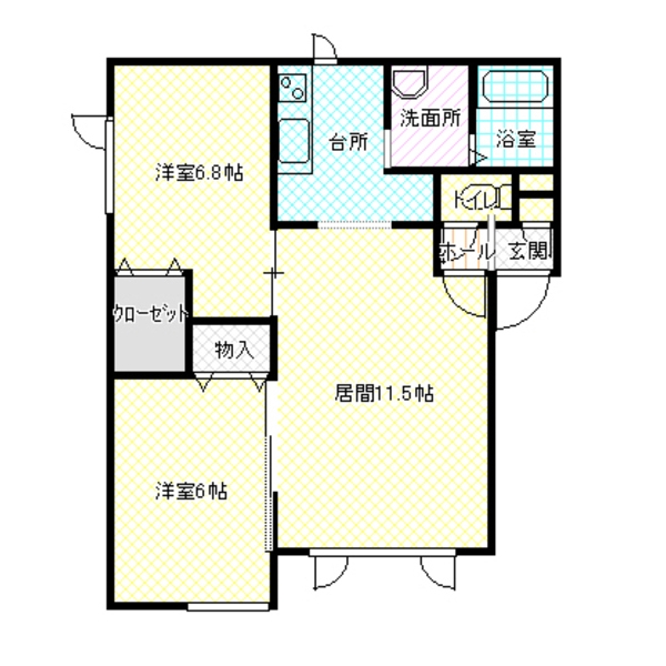 パロス福住の間取り