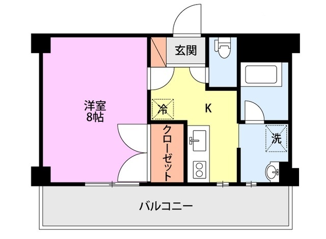 セントラルコート上大川前の間取り