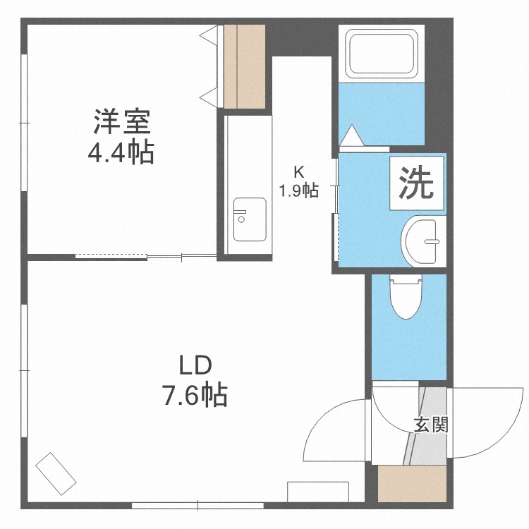 グラシアス南郷の間取り