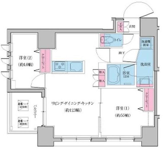 クレヴィアリグゼ日暮里の間取り