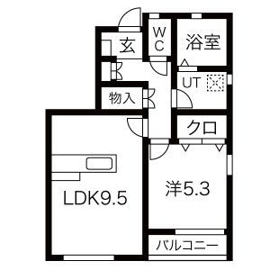 ポラリス　E棟の間取り