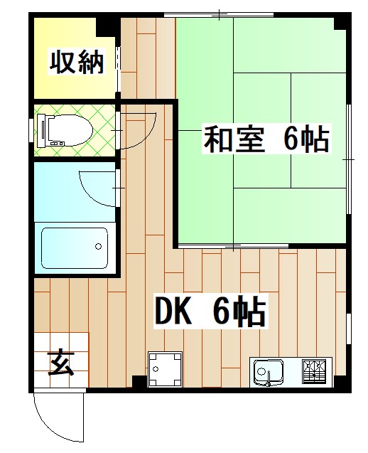 横浜市神奈川区松本町のマンションの間取り