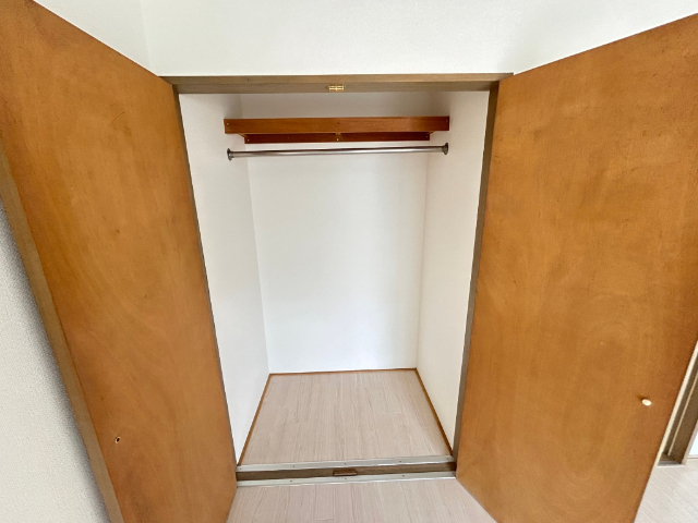 収納　大きめのクローゼットなので多くの物を収納できそうですね。