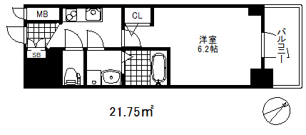 エスリード神戸グランドールの間取り
