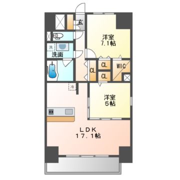ＪＳ御園通の間取り