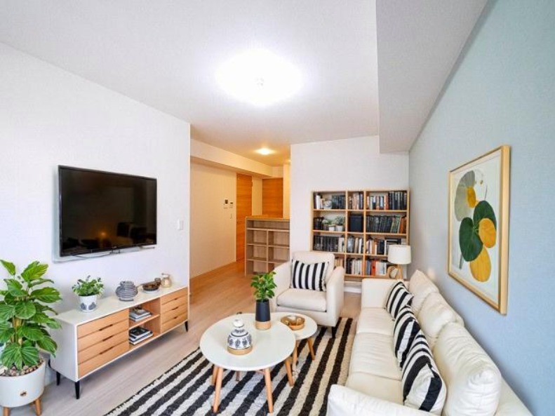 居室・リビング　CGで家具等を配置したもので家具等は含まれません