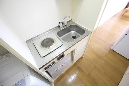 キッチン　１口式の電気コンロです♪