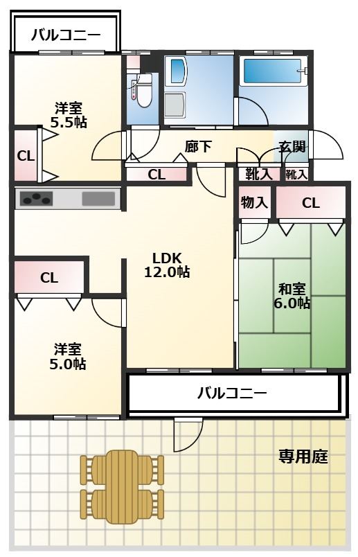 ビュー・クレストの間取り