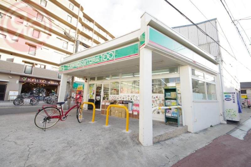 コンビニ　ローソンストア100　若江岩田店（コンビニ）まで166m