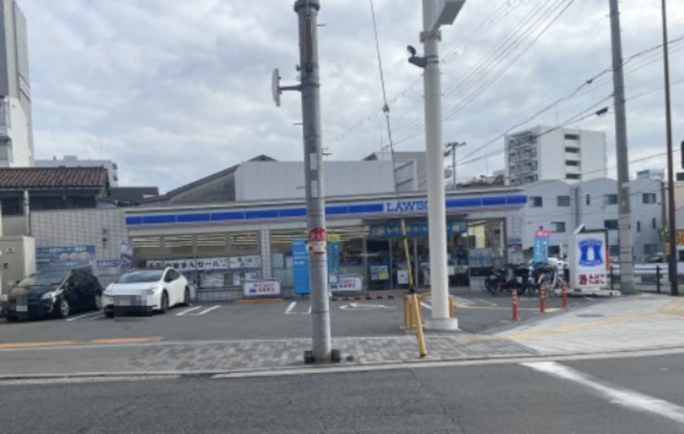 コンビニ　ローソン 北田辺二丁目店（コンビニ）まで482m