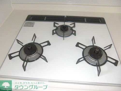 その他設備　3口ガスコンロ　※前回募集時2019年6月の写真
