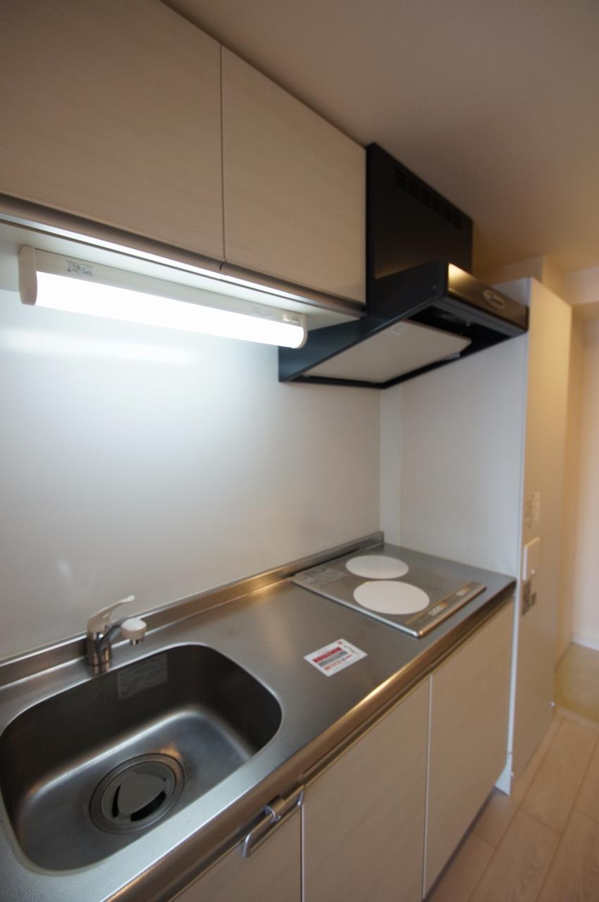 キッチン　「火を使わない2口のIHコンロ」