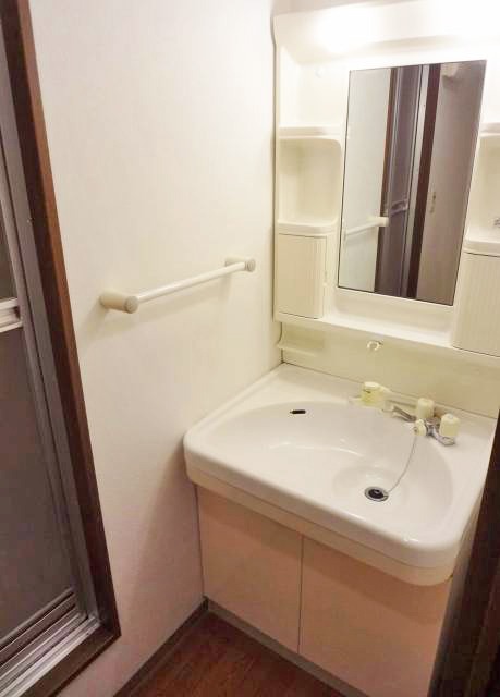 洗面設備　シャワードレッサー付きです。