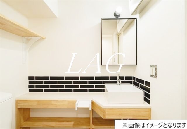 洗面設備　洗面台です。