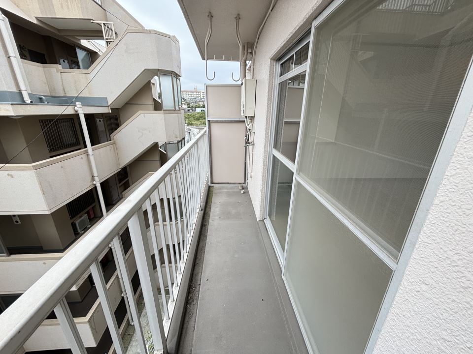 バルコニー　東南向きのお部屋です