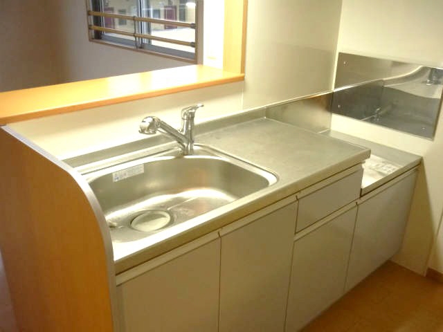 キッチン　２口ガスコンロ設置可