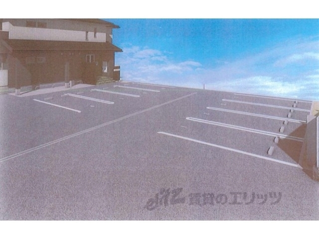 駐車場　完成予想パース