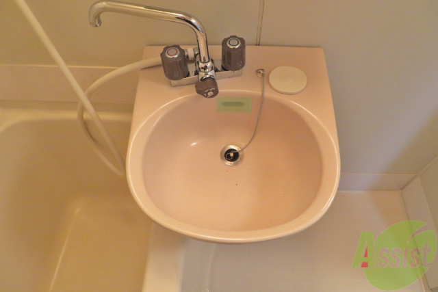 洗面設備　洗面台はこちらのまあるいボウル型ですよー