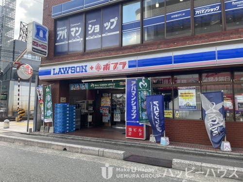 コンビニ　ローソン＋ポプラ　井尻駅前店（コンビニ）まで91m