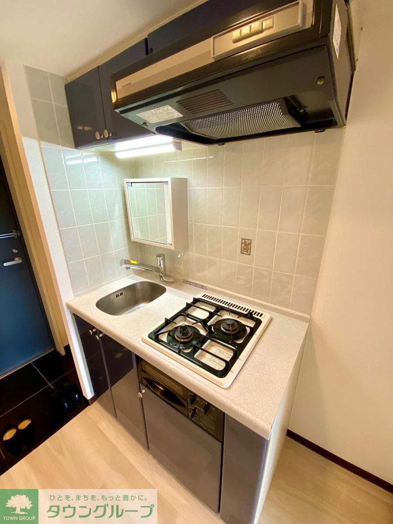 キッチン　グリル付き2口ガスコンロ