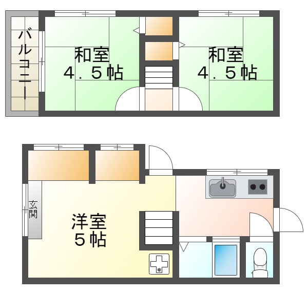 東垂水2丁目テラスの間取り写真