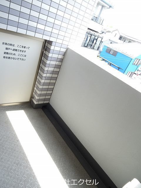バルコニー　南東向きです。