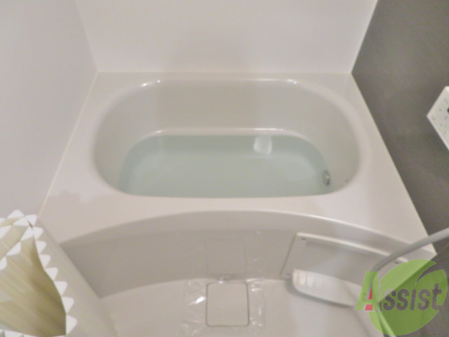 バス・シャワールーム　お風呂は肩までゆっくり浸かれる広さです。疲れが取れそうです。