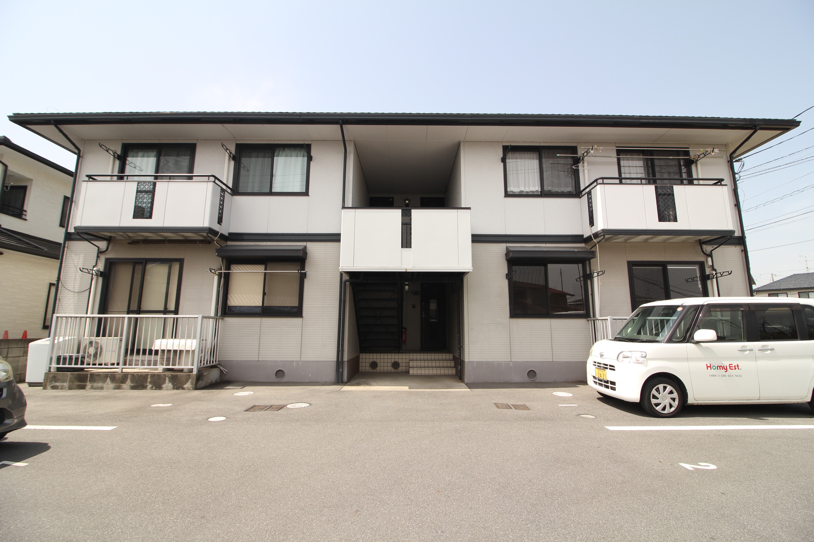 建物外観　西阿知の2DKアパート♪