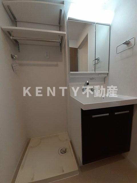 洗面設備　広い洗面スペース