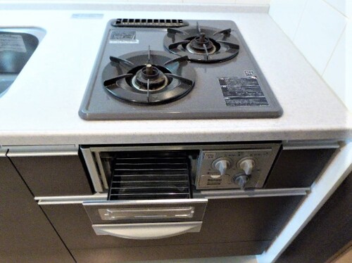 その他設備　2口ガスコンロ　※前回募集時2019年2月の写真