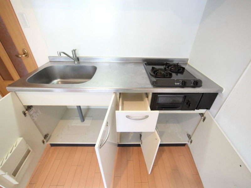 キッチン　システムキッチン（ガス2口コンログリル付）