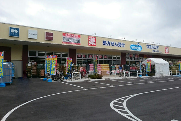 ドラックストア　ウエルシア柏の葉キャンパス店（ドラッグストア）まで604m