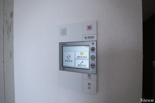 セキュリティ　モニター付きインターホンです