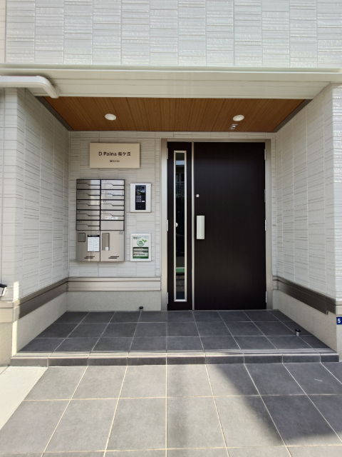 エントランス　モニター付きオートロック設置