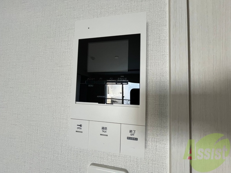 セキュリティ　インターホンで来客確認ができます。安心ですね。