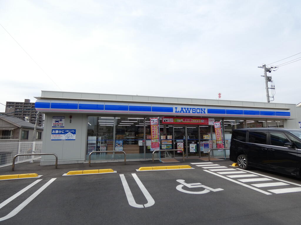 コンビニ　ローソン広島海老園二丁目店（コンビニ）まで213m