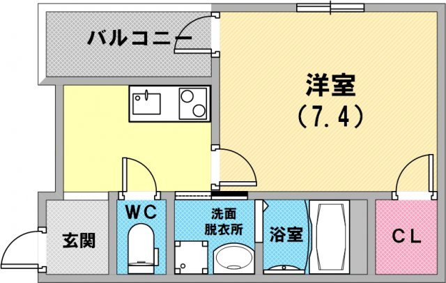 フジパレス灘I番館の間取り写真